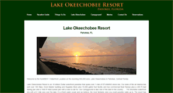 Desktop Screenshot of lakeokeechobeeresort.com